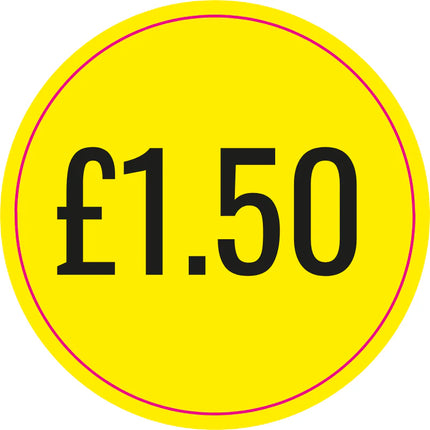 Price Stickers £1.50 (Sheet of 60)