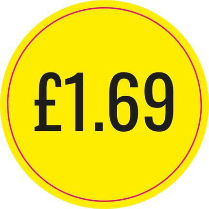 Price Stickers £1.69 (Sheet of 60)