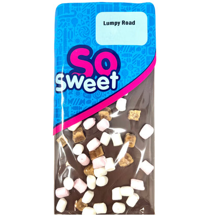 SoSweet Lumpy Road Milk Chocolate Bar 80g (Case of 12)
