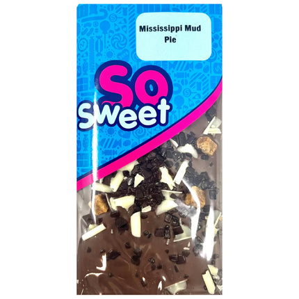 SoSweet Marshamllow Fantasy Mississippi Mud Pie Milk Chocolate Bar 80g (Case of 10)