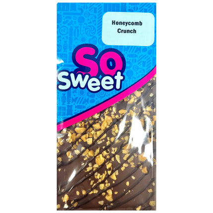 SoSweet Honeycomb Crunch Milk Chocolate Bar 80g (Case of 12)