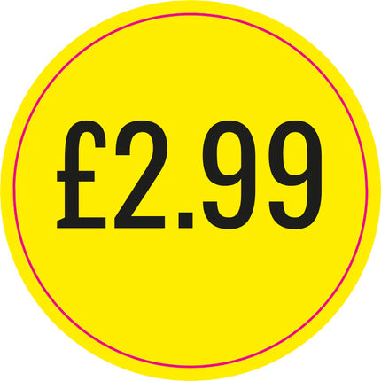 Price Stickers £2.99 (Sheet of 60)