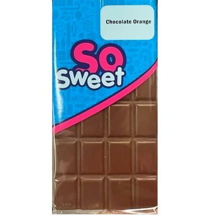 SoSweet Orange Milk Chocolate Bar 80g (Case of 12)