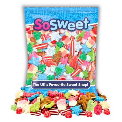 SoSweet Christmas Sweet Mix Bag 1kg (Case of 12)