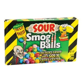 Toxic Waste Theatre Box Sour Smog Balls 84g  (Case of 84g)