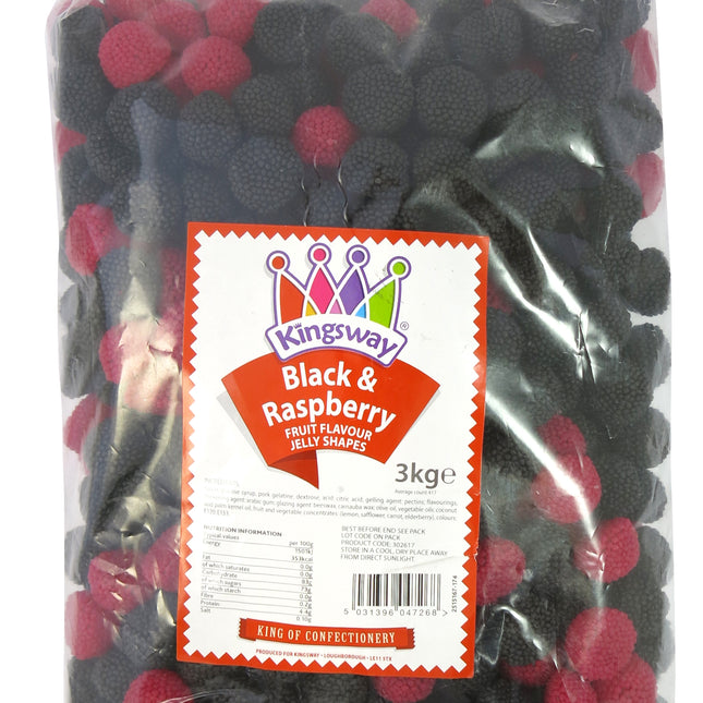 Kingsway Blackberries & Raspberries Gums with Bits 3kg