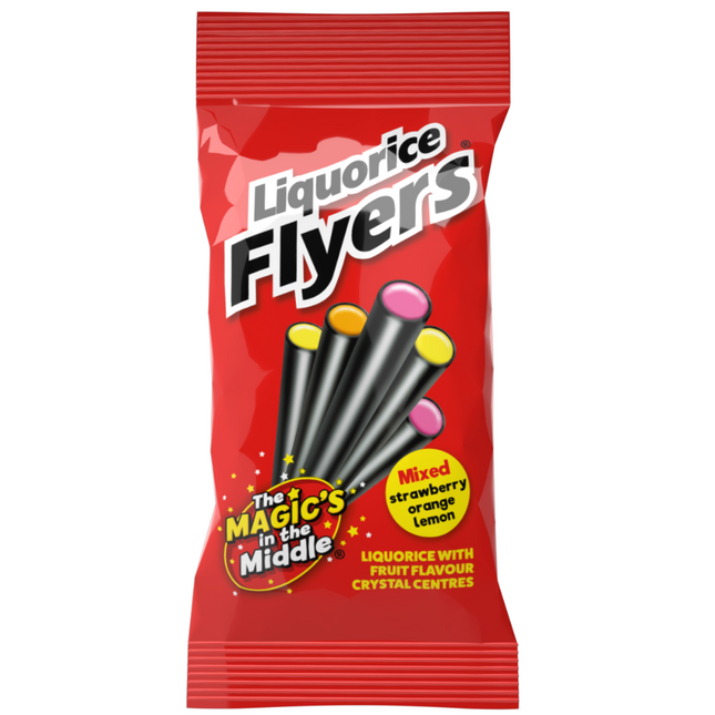 Maxilin Original Liquorice Flyers Bag 75g (Case of 12)