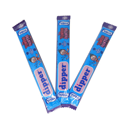Vidal Dipper Blue Raspberry Tongue Painter Chew Bar 10.5g (Case of 100)