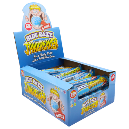 Zed Candy Jawbreakers Blue Razz 6 Ball Pack (Box of 24)