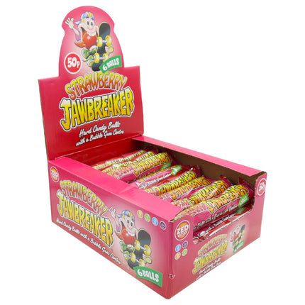Zed Candy Jawbreakers Strawberry 6 Ball Pack (Box of 24)