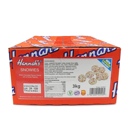 Hannahs White Chocolate Snowies 3kg