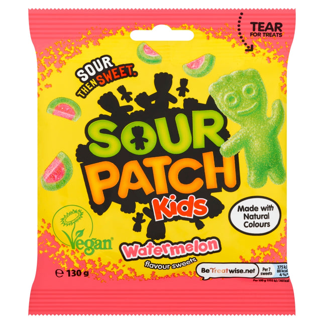 Sour Patch Kids Watermelon Bag 130g (Case of 10)