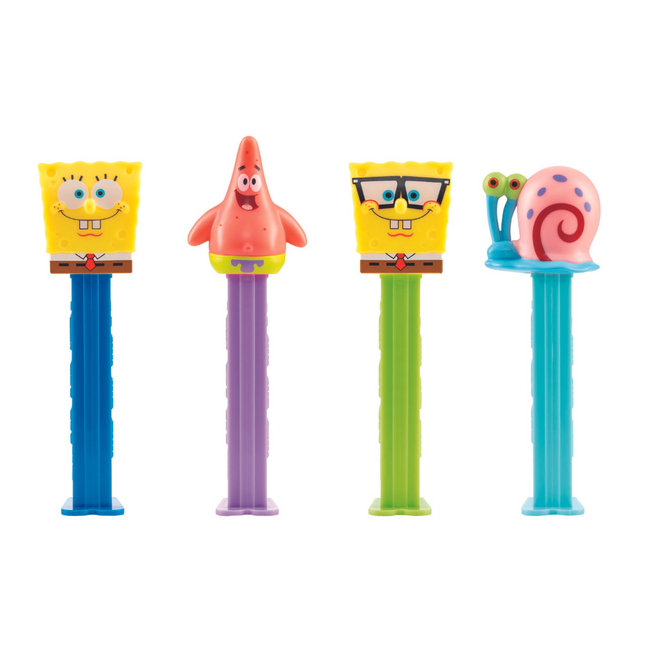 Pez Spongebob Square Pants 1+2 Impulse Pack 17g (Case of 12)