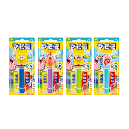 Pez Spongebob Square Pants 1+2 Impulse Pack 17g (Case of 12)