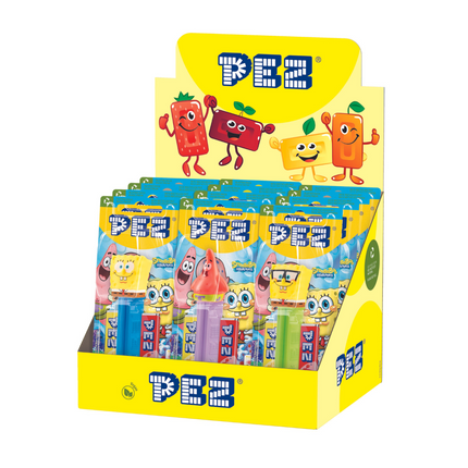 Pez Spongebob Square Pants 1+2 Impulse Pack 17g (Case of 12)