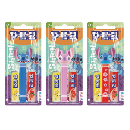 Pez Lilo Stitch 1+2 Impulse Pack 17g (Case of 12)