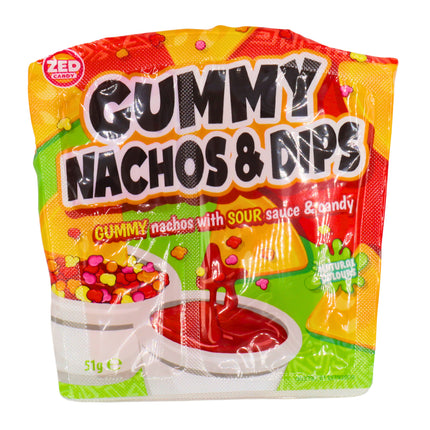 Zed Candy Gummy Nachos & Dips 51g (Case of 12)