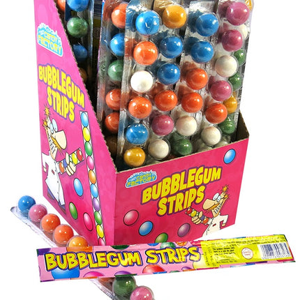 Crazy Candy Factory Bubblegum Strips 30g (Box of 40)