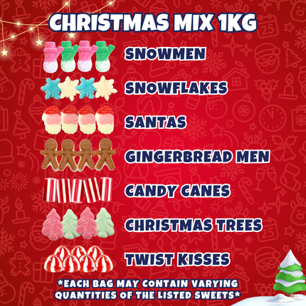 SoSweet Christmas Sweet Mix Bag 1kg