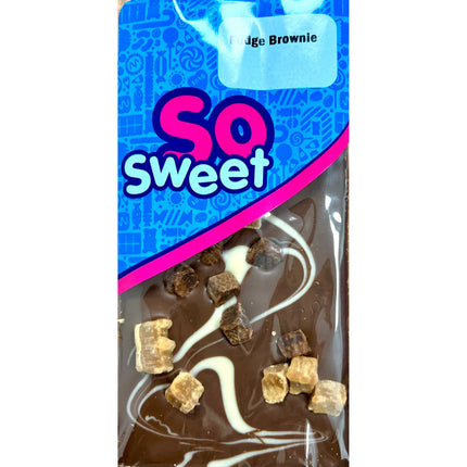 SoSweet Fudge Brownie Milk Chocolate Bar 80g (Case of 12)