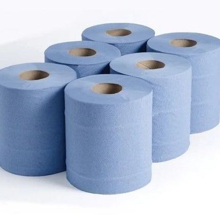 2ply Blue Rolls 6 Pack