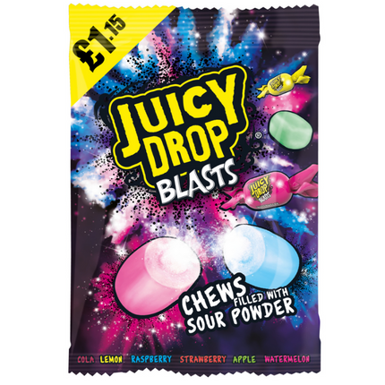 Bazooka Juicy Drop Blasts (120g) PMP £1.15 (Case of 12)
