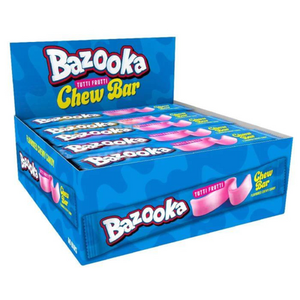 Bazooka Tutti Frutti Chew Bar 14g PMP 15p (Case of 60)