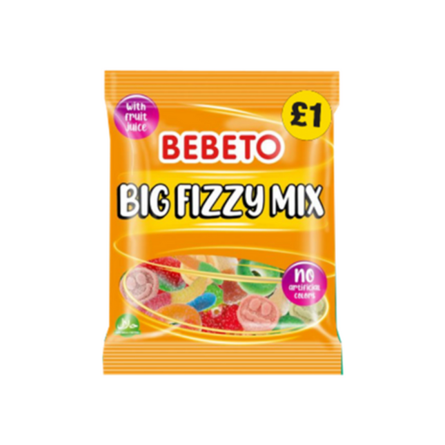 Bebeto Big Fizzy Mix Bag 150g £1 PMP (Case of 10)