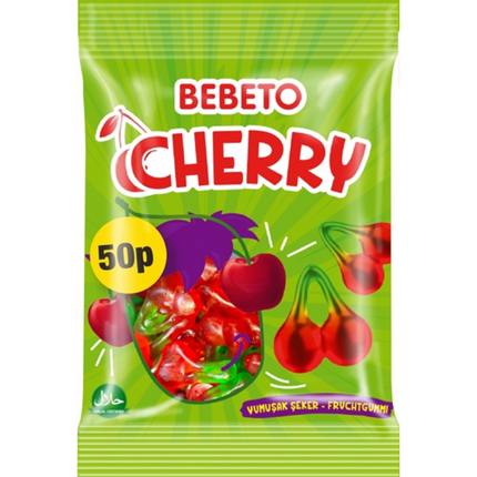 Bebeto Cherries Bag 70g PMP 50p (Case of 20)