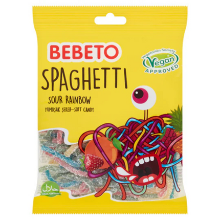 Bebeto Sour Apple Spaghetti Bag 70g PMP 50p (Case of 20)