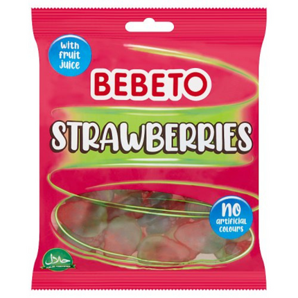 Bebeto Strawberries Bag 150g £1 PMP (Case of 10)
