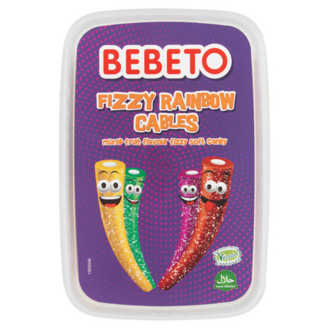 Bebeto Party Rainbow Cables Tub 400g (Case of 12)