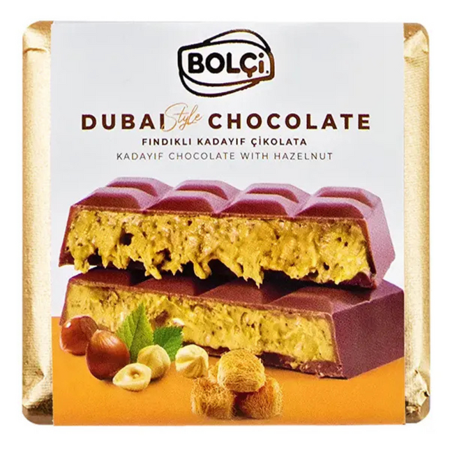 Bolci Hazelnut Kadayif Dubai Chocolate (100g) Case of 10