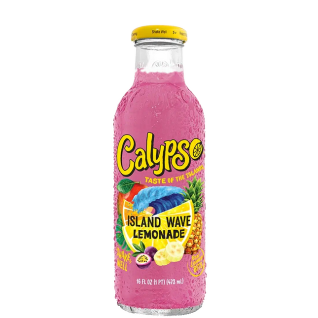 Calypso Island Wave Lemonade 473ml Bottle (Case of 12)