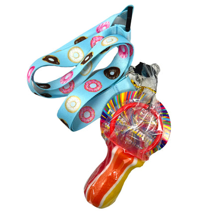 SoSweet Rock Lollipop Lanyard Donut 60g (Case of 36)