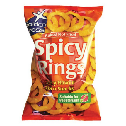 Golden Cross Spicy Rings Bag 150g (Case of 12)