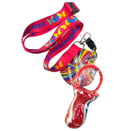 SoSweet Rock Lollipop Lanyard Grandaughter 60g (Case of 36)