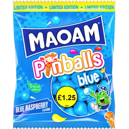 Haribo Maoam Pinballs Blue 140g PMP £1.25 (Case of 14)