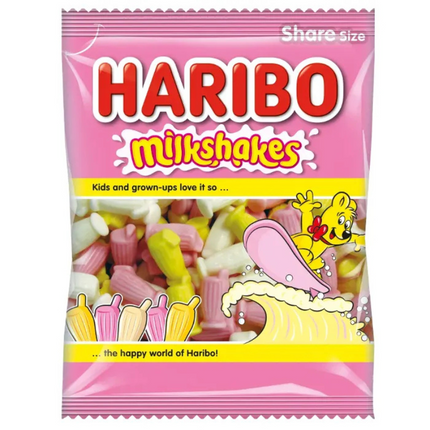 Haribo Milkshakes Bag 160g (Case of 12)