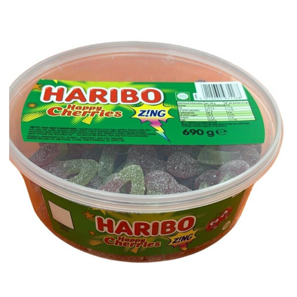 Haribo Happy Cherries Zing Tub 690g