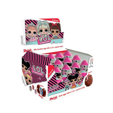 Zaini LOL Surprise Eggs Milk Chocolate 20g (Case of 24)