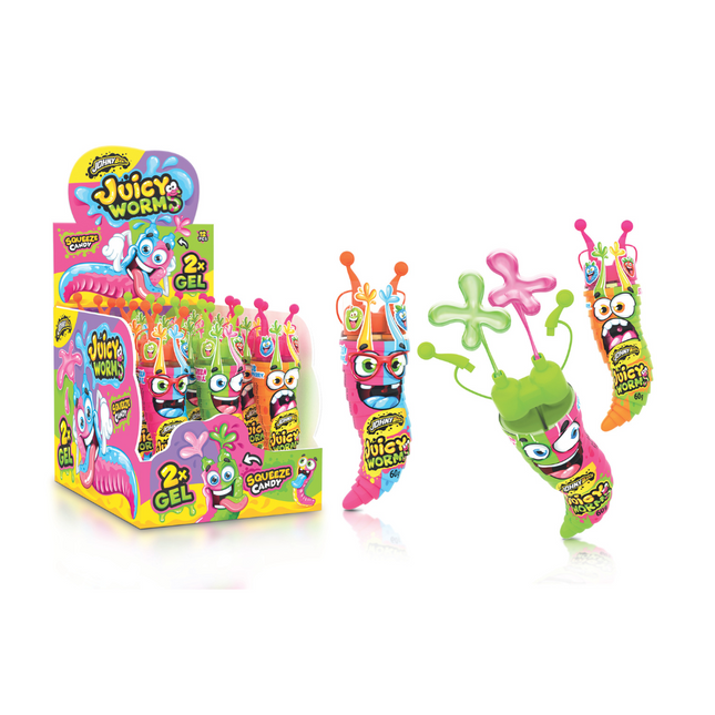 Johny Bee Juicy Worms 58g (Case of 12)