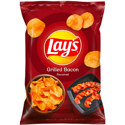 Lays Grilled Bacon Bag 140g (Case of 21)