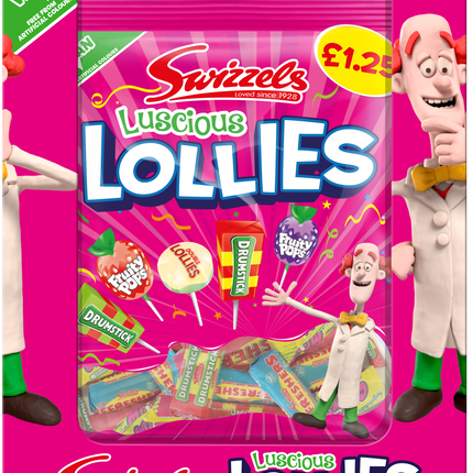 Swizzels Luscious Lollies 132g PMP £1.25 (Case of 12)