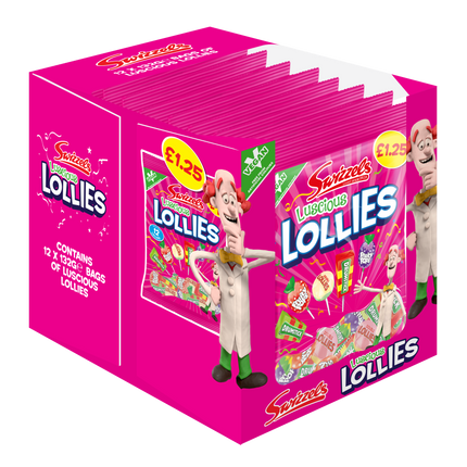 Swizzels Luscious Lollies 132g PMP £1.25 (Case of 12)