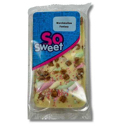 SoSweet Marshmallow Fantasy White Chocolate Bar 80g (Case of 10)