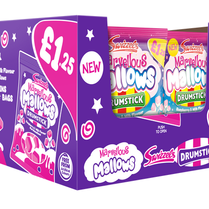 Swizzels Marvellous Mallows 100g PMP £1.25 (Case of 12)