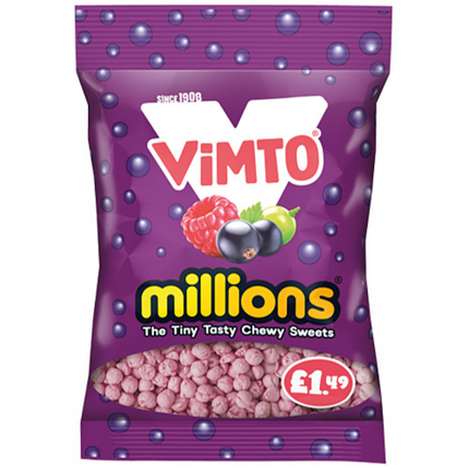 Millions Bags Vimto 110g PMP £1.49 (Case of 12)