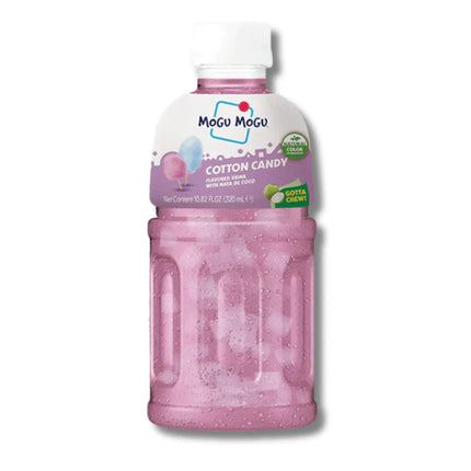 Mogu Mogu Cotton Candy with Nata de Coco Bottle 320ml (Case of 24)