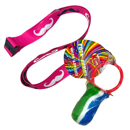 SoSweet Rock Lollipop Lanyard Moustache 60g (Case of 36)